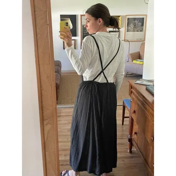 90s Cross Back Maxi Dress Jumper Size Large - Picture 3 of 8